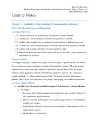 Communications Chapter 13 Homework Selected The Researcher Instructor Resource Treadwell And
