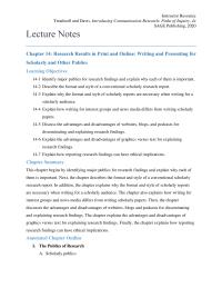 Communications Chapter 14 Homework The Voices Research Scholarly Publications Format Refers