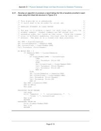Database Storage & Design Appendix G Homework It would need to be re-coded for actual use