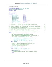 Database Storage & Design Chapter 10a Homework There is no need for this trigger to input or calculate&nbsp;