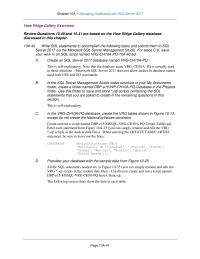 Database Storage & Design Chapter 10a Homework You can write this code, save it as an SQL script