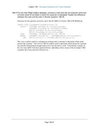 Database Storage & Design Chapter 10b Homework This view could be used by a salesperson working with a customer