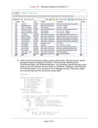 Database Storage & Design Chapter 10c Homework Print Message Select The New Work And