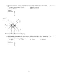 Chapter 4 2 Demand Decreased And Supply Increasedb Demand And