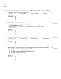 Chapter 28 1 The Marginal Physical Product Labor For