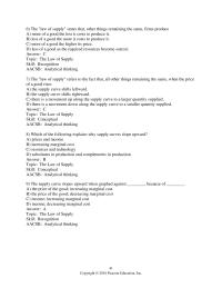 Economics Chapter 3 3 Change Supply skill Concept Analytical Thinking
