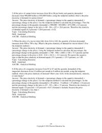 Economics Chapter 4 8 When The Price Elasticity Demand 06 Percent