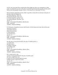 Economics Chapter 9 2 Suppose the price of chocolate chip cookies is