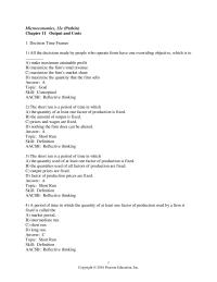 Economics Chapter 11 1 The short run is a time frame in which