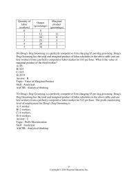 Economics Chapter 18 2 A firm’s value of marginal product of labor curve