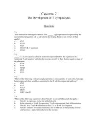 Chapter 7 Receptor Gene Rearrangement