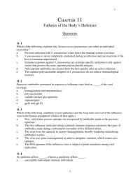 Chapter 11 Class Loci The Sequence The Conserved