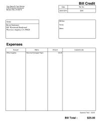 Section 1-7 Westwood Boulevard west Los Angeles terms memo expenses account office Supplies memo returned Damaged