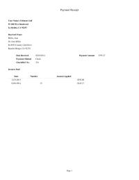 Section 2-11 Country Club Driver ancho Mirage date Received payment Method&nbsp;