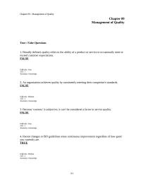 Chapter 9 Test Bank