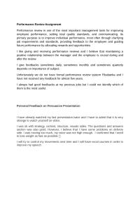 Self Assesment Performance