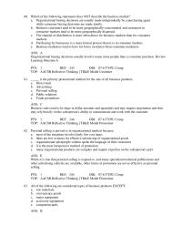 Chapter 7 2 Which of the following statements does NOT describe