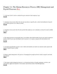 Accounting Chapter 14 1 The Process Preparing Paychecks For Hourly