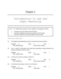 Business Law Chapter 1 The legislature of the state of Mississippi enacts a new statute