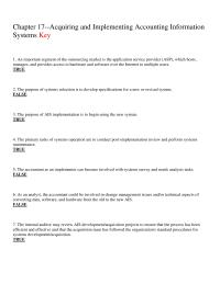 Accounting Chapter 17 1 Which The Following The Assignment Internal