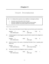 Business Law Chapter 3 A motion for summary judgment may be made before, during, or after