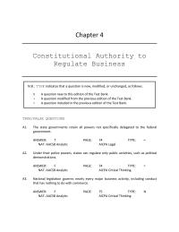 Business Law Chapter 4 The First Amendment does not protect corporate political speech
