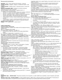 Finance cheat sheet