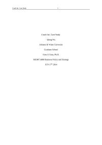 Coach Inc. Case study