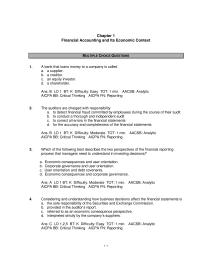 Chapter 1 1 Identify Which The Users Financial Statement Information