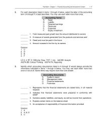 Chapter 1 2 Identify Which Accounting Documents Listed Through Would