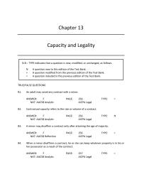 Business Law Chapter 13 Opie Had Capacity The Time The Contract