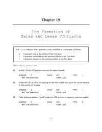 Business Law Chapter 19 a contract in which goods and services are combined is primarily&nbsp;