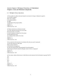 Chapter 6 The number of valence electrons found in an atom of a Group A