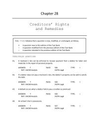 Business Law Chapter 28 A guaranty contract must be in writing to be enforceable