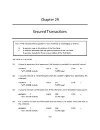 Business Law Chapter 29 Add Its Inventory Everyday Has Security interest
