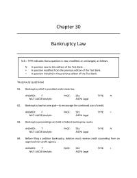 Business Law Chapter 30 Gem file Involuntary Petition For Bankruptcy Against Gem take