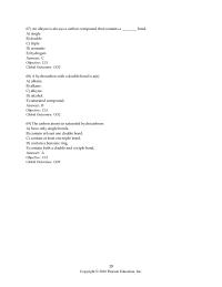 Chapter 12 An alkyne is always a carbon compound that contains a