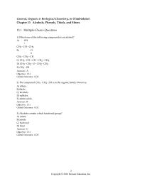 Chapter 13 Primary alcohols can be oxidized to either aldehydes or ketones