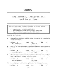 Business Law Chapter 34 National Bank May Subject Its Employees Lie detector