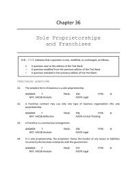 Business Law Chapter 36 the proprietor shares the burden of any losses or liabilities incurred