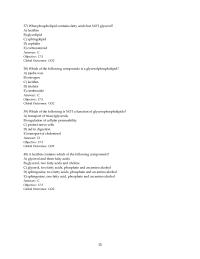 Chapter 17 What Phospholipid Contains Fatty Acids But