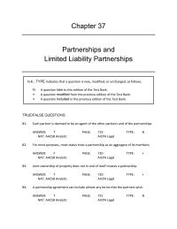Business Law Chapter 37 &nbsp;profits are shared in the same proportion as a partner’s investment of capital