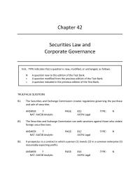 Business Law Chapter 42 For a defendant to be convicted in a criminal prosecution under the