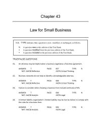Business Law Chapter 43 River Valley Soccer Athletic Equipment Shop Sole proprietor ship