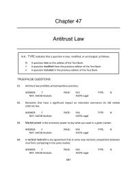 Business Law Chapter 47 A firm may have a legitimate reason for imposing a territorial