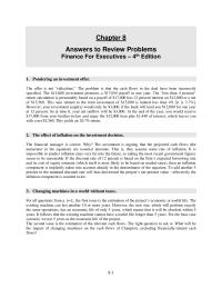 Finance Chapter 8 Changing Machines World Without Taxes For All