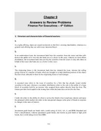 Finance Chapter 9 Structure And Characteristics Financial Markets Rights Offering