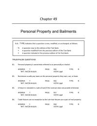 Business Law Chapter 49 One requirement of a valid gift is acceptance