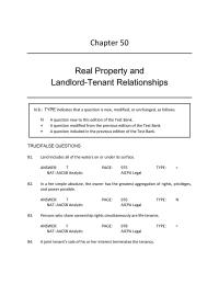 Business Law Chapter 50 For a party to take by adverse possession, the party’s possession