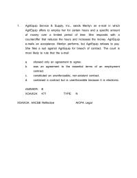 Chapter 34a A gri Equip Service & Supply, Inc., sends Merilyn an e-mail in which